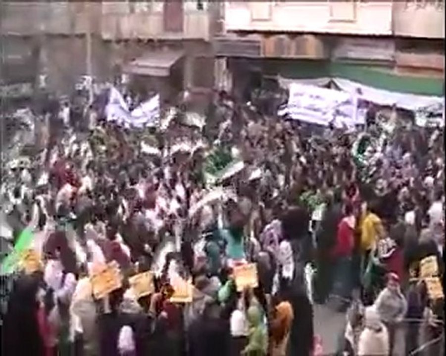 فري برس   حمص حي الخالدية أربعاء سوريا الموحدة وطنناألشعب يريد موقف عربي شديد 30 11 2011