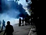 فري برس   مدينة ادلب اطلاق الرصاص والغاز على المتظاهرين 30 11 2011