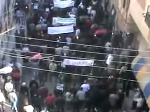 فري برس حمص حي القرابيص جمعة المنطقة العازلة مطلبنا 2 12 2011