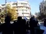 فري برس   حلب  حي بستان الزهرة مظاهرة صباحية 2 12 2011