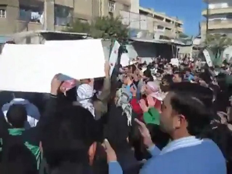 فري برس   حماة حي طريق حلب جمعة المنطقة العازلة مطلبنا 2 12 2011