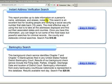 Databaserecords.com How To Search For A Verified Safe Address Verification