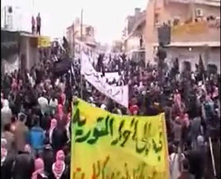 فري برس مظاهرة تل رفعت في جمعة إضراب الكرامة 9 12 2011