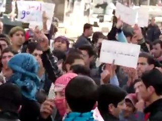 فري برس   اعتصام مثقفي مدينة ادلب 5 12 2011 ج3