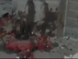 فري برس   حمص  جثث قرب مسجد خالد بن الوليد 5 12 2011