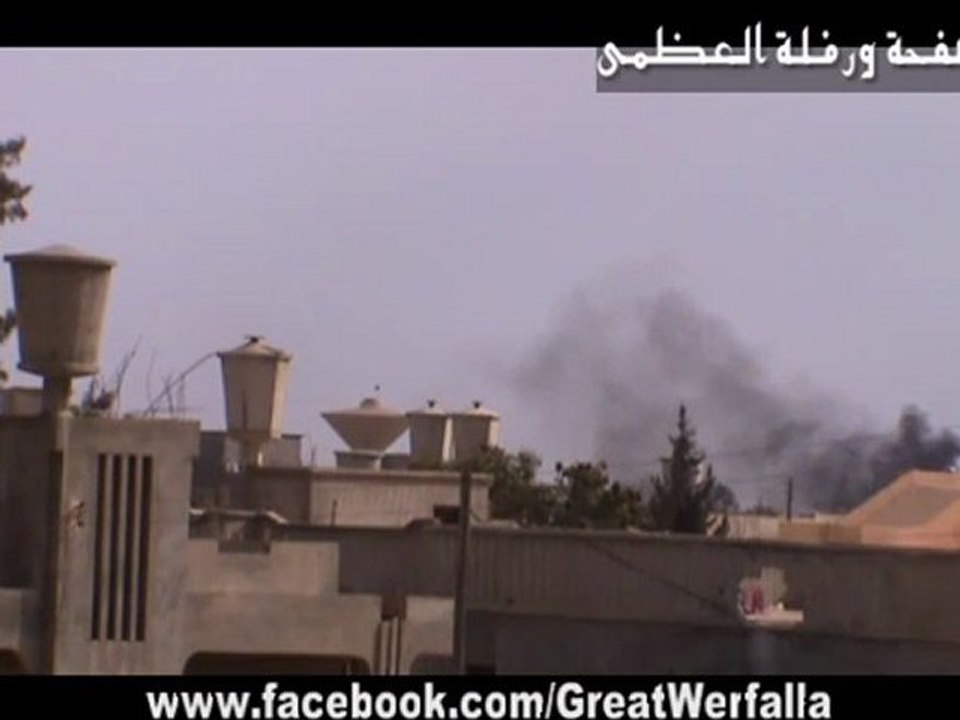 Libya Fighting in the city today between the Pro green Warfalla and the NTC traitors