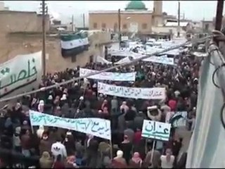 Download Video: فري برس   حلب  عندان  جمعة اضراب الكرامة 9 12 2011