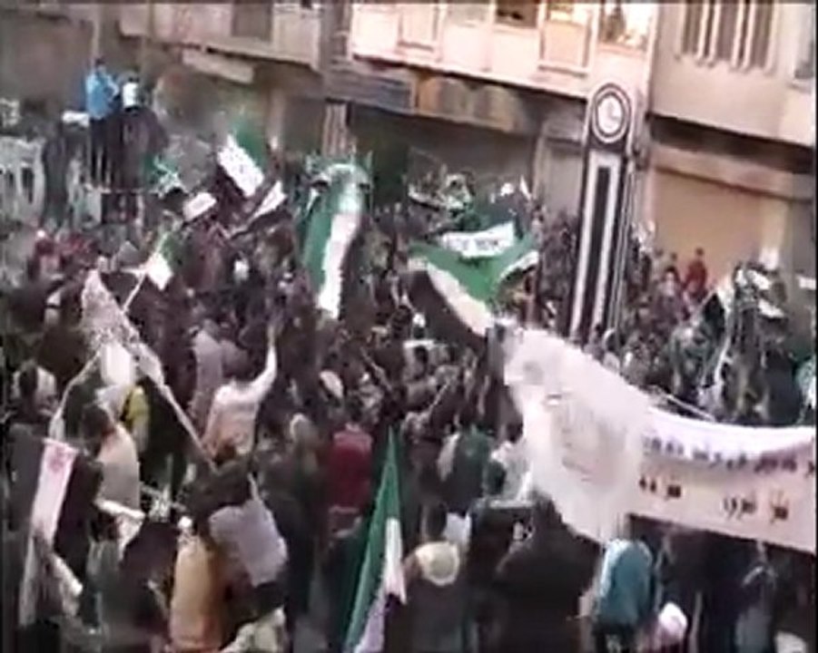 فري برس   حمص حي الخالدية راااائعة لا تتحدى يابشار من ثوار الخالدية 11 12 2011