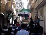 فري برس   حمص كرم الشامي أضراب الكرامة مظاهرة صباحية 11 12 2011