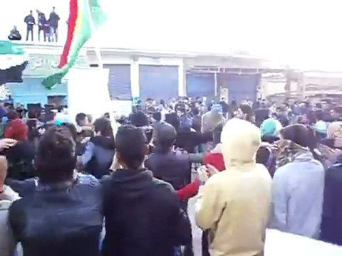 فري برس قامشلو مظاهرة مسائية احد اضراب الكرامة 11 12 2011