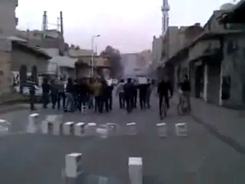 فري برس دمشق القابون اغلاق الطرق 14 12 2011