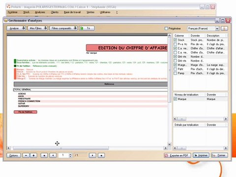 Logiciel caisse statistiques