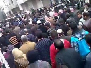 فري برس   حمص  الوعر  موكب الشهيدين جمال العلي و غسان خانكان 18 12 2011