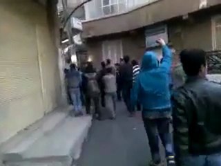فري برس   دمشق حي القابون  الأربعاء استمرار في الإضراب 21 12 2011 ج4