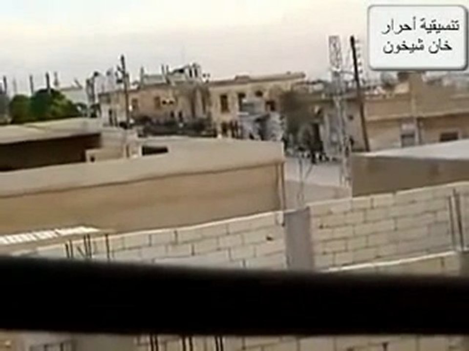 فري برس   إدلب خان شيخون  قصف على مداخل المدينة ومركزها 22 12 2011