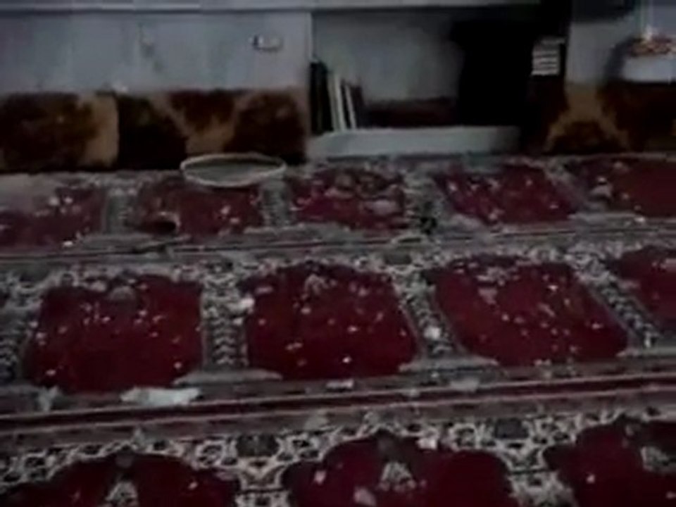 فري برس   حمص القصير قصف مسجد خديجة الكبرى 18 12 2011