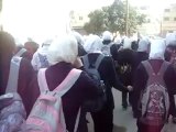 فري برس   مظاهرة طلابية معضمية الشام 22 12 2011