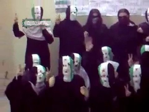 فري برس اللاذقية بيان الحرائر الى اللعين بشار الاسد 24 12 2011