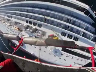 Isola del Giglio - Costa Concordia - VVF trasporto materiale