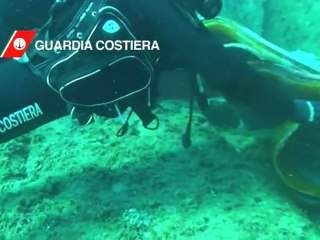 Isola del Giglio - Costa Concordia - Nucleo sub guardia costiera - Punto di impatto