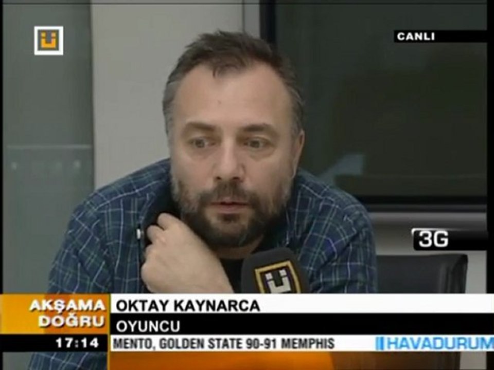 24 Ocak 2012 Oyuncu Oktay Kaynarca 3G ile ülke tv canlı bağlantı