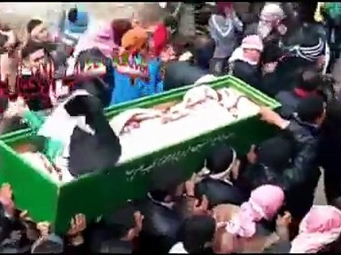 فري برس الشيحة تشييع الشهيد المجند خضر إبراهيم 25 12 2011