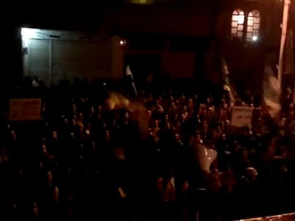 فري برس   ريف دمشق عربين   مظاهرة مسائية حاشدة و رائعة 26 12 2011 ج1