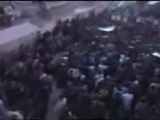 فري برس   حماة كفرزيتا مظاهرة ثوار المدينة نصرة لبابا عمرو الجريحة 27 12 2011