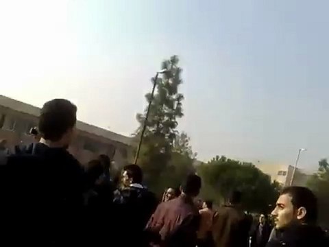 فري برس حلب مظاهرة حاشدة لاحرار كلية الهندسة المدنية الخميس 29 12 2011