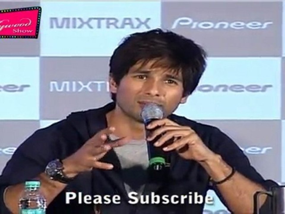 Bollywood Star Shahid Kapoor Speaks About Late Night Party @ Launch Of "Pioneer Mixtrax"