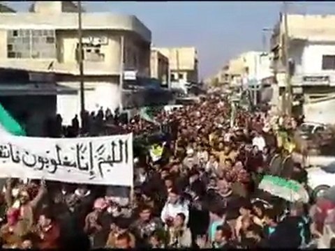 فري برس مظاهرة معرة مصرين جمعة الزحف الى ساحات الحرية 30 12 2011