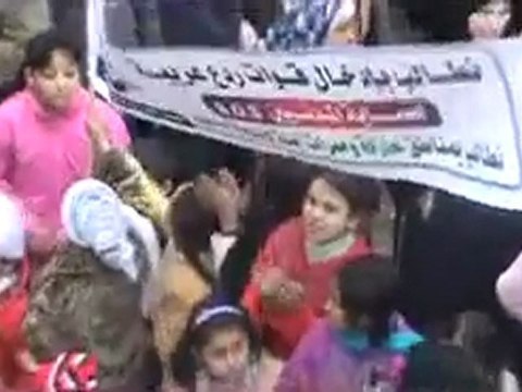 فري برس مظاهرة وادي العرب جمعة الزحف الى ساحات الحرية30 12 2011