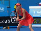 Wozniacki vs Niculescu Australian Open 2012 Set 2