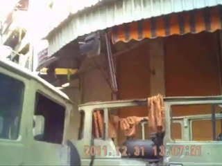 فري برس   حمص استمرار الاضراب وانتشار الأمن والشبيحة 31 12 2011