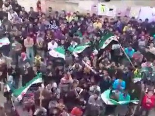 فري برس   حوران    طفس    مظاهرة رأس السنة الميلادية 1 1 2012 ج2
