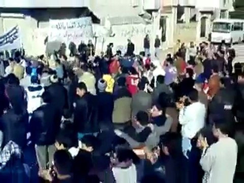 فري برس إدلب أريحا مظاهرة حاشدة 3 1 2012