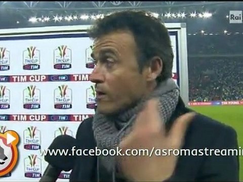 Luis Enrique | Post-partita Juventus 3-0 Roma [Coppa Italia 24/01/2012]