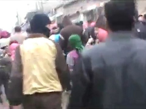 فري برس حلب حي المرجة مظاهرة أحرار المرجة الجمعة 6 1 2011