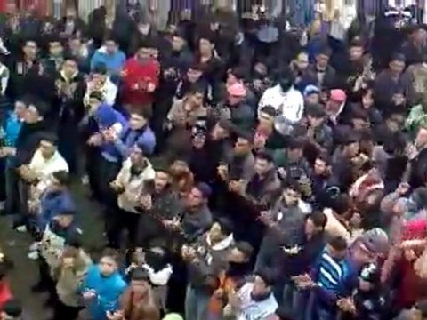 فري برس مظاهرة صباحية في مدينة طفس بدرعا 7 1 2012