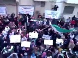 فري برس   حماه طريق حلب خروج مظاهرة من جامع زيد بن ثابت 6 1 2012