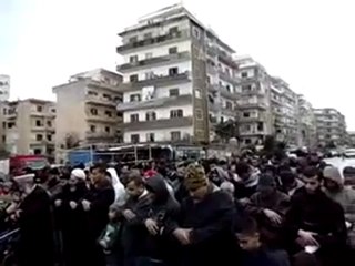 فري برس   صلاة الغائب على روح شهداء سوريا في 6 1 2012