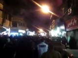 فري برس   مظاهرة مسائية حاشدة زملكا ريف دمشق 8 1 2012
