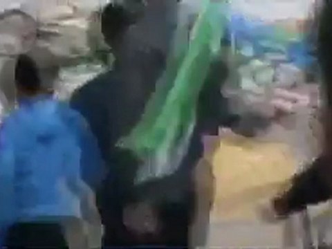 فري برس الخالدية اطلاق النار على المظاهرة المرافقة للجنة 9 1 2012