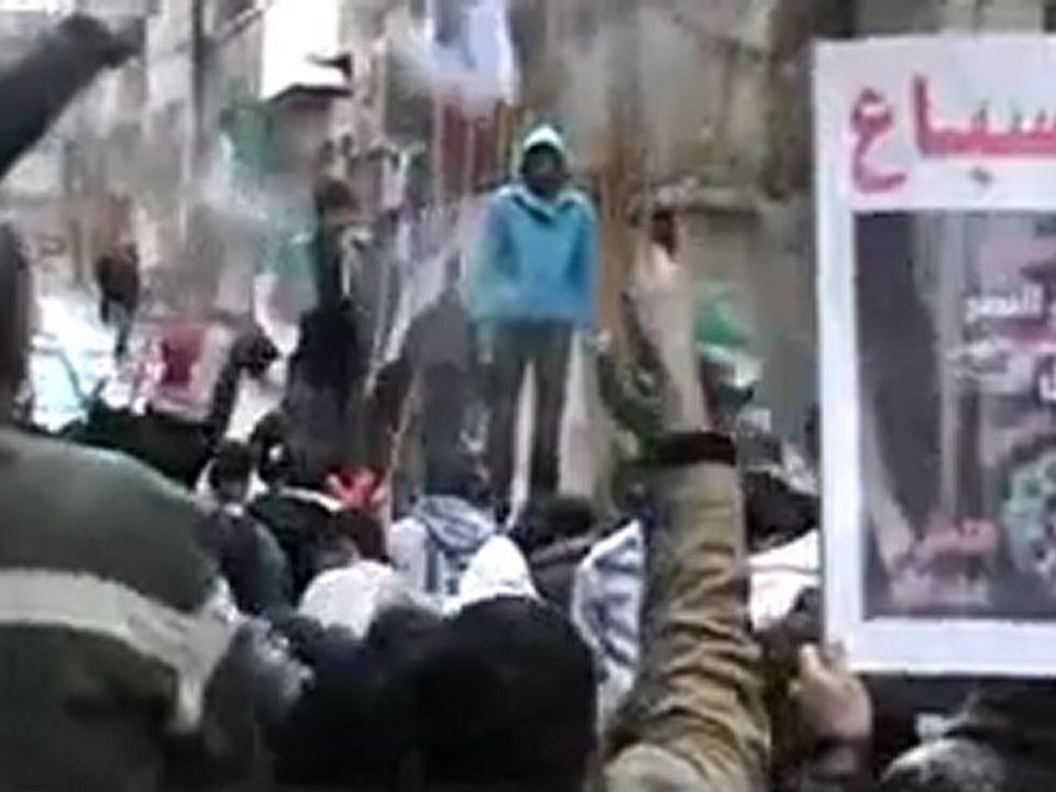 فري برس   حمص باب السباع مظاهرة ثورة ثورة سوريا 9 1 2012
