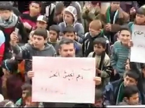 فري برس إدلب تفتناز جمعة دعم الجيش الحر 13 1 2012 ج2