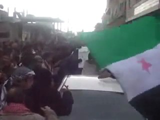 فري برس   ريف دمشق الزبداني لقاء الاهالي لوفد المراقبين بمظاهرة حاشدة 15 1 2012
