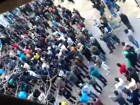 فري برس دمشق حي برزة جمعة دعم الجيش الحر 13 01 2012 ج2