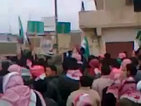 فري برس مظاهرة صباحية بلدة محجة الاثنين 16 1 2012