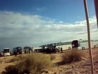 فري برس   لاجئين سورين عائلات على الحدود المصريه 16 1 2012