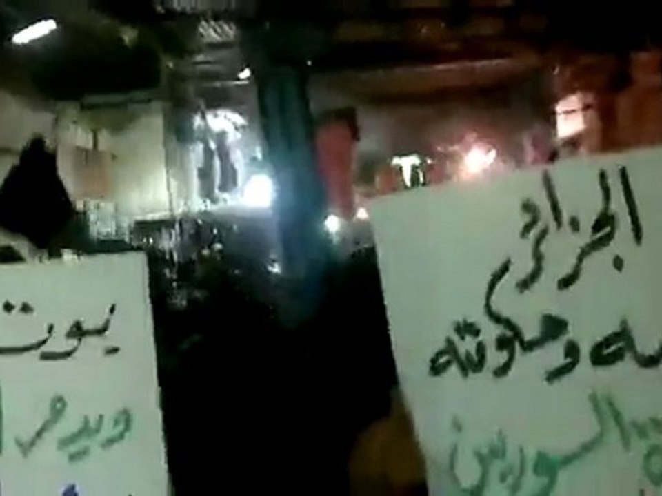 فري برس   مسائية حي العسالي بدمشق تندد بالموقف الروسي 18 1 2012